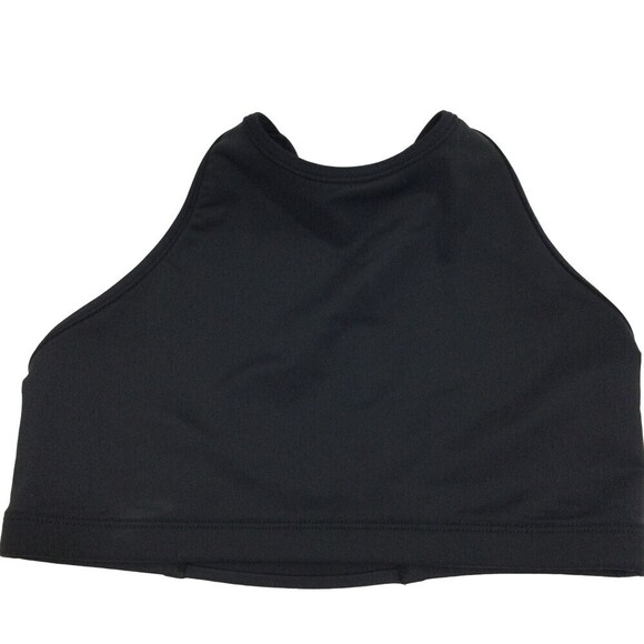 Onzie Womens High Neck Cross Back Sports Bra Black Size S/M - Picture 1 of 6